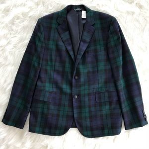 ❤️HP❤️ MARTIN GREENFIELD tartan wool blazer